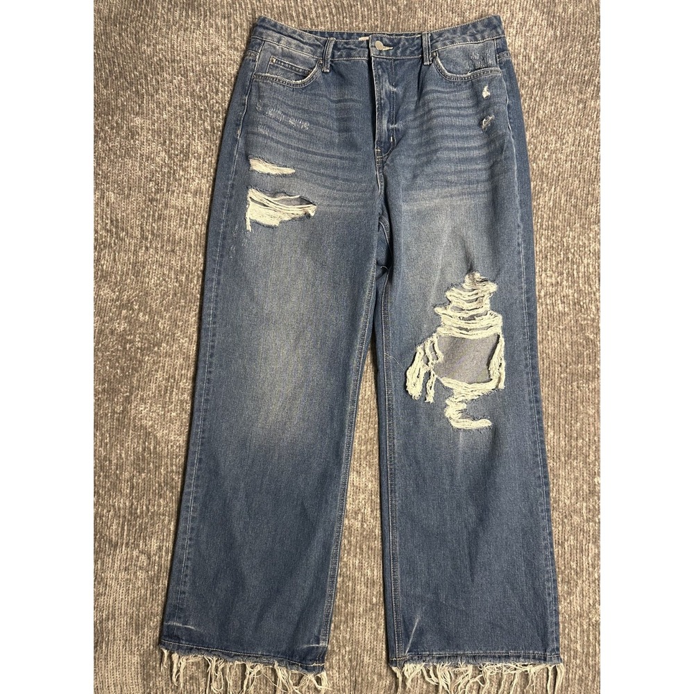 Altard Women's State Flare Leg Jeans Distressed Light Wash, Size 31